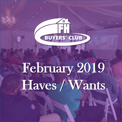 Haves & Wants February 2019