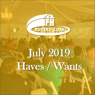 Haves & Wants July 2019
