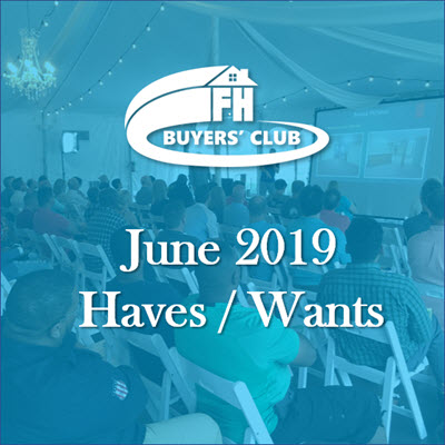 Haves & Wants June 2019