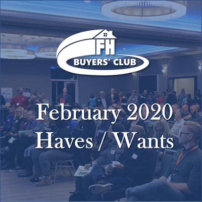 Haves and Wants February 2020