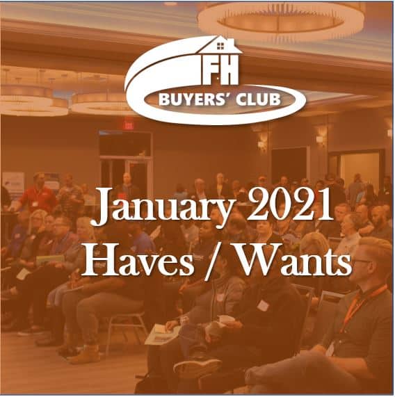 Haves and Wants January 2021